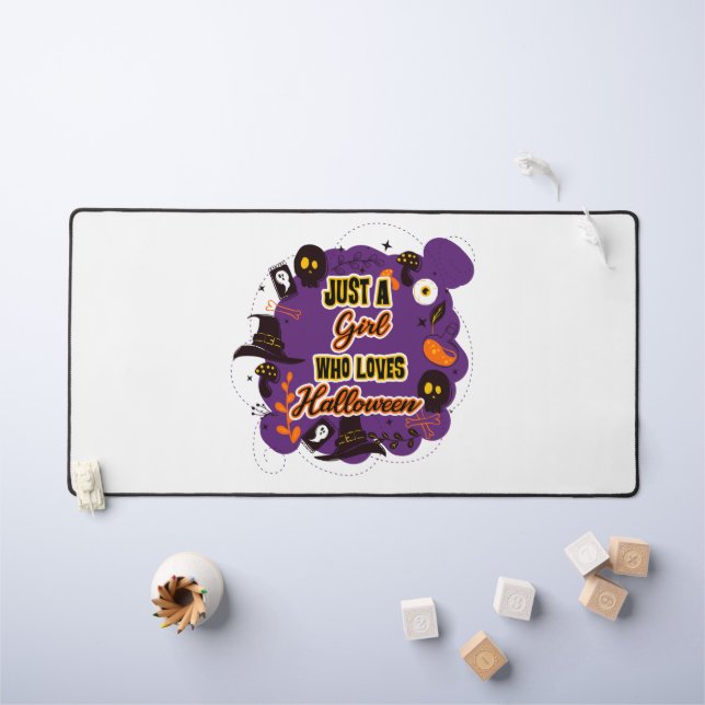 Alfrombrillas De Escritorio Solo un Chica que ama Halloween (Mesa para niños)