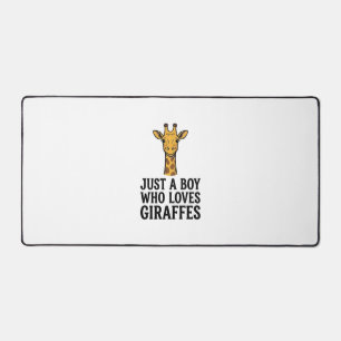 Alfrombrillas De Escritorio Solo un chico que ama las jirafas Camiseta de jira