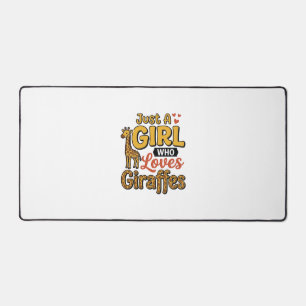 Alfrombrillas De Escritorio Solo Una Chica Que Ama Las Jirafas Diseño Vector V