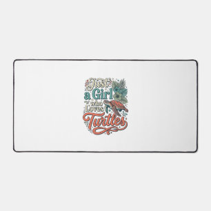 Alfrombrillas De Escritorio Solo una chica que ama las tortugas Diseño de cami