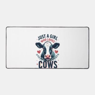 Alfrombrillas De Escritorio Solo Una Chica Que Ama Las Vacas Vintage Amante De