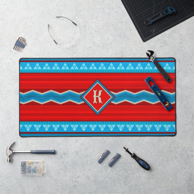 Alfrombrillas De Escritorio Southwest River Canyon Red Turquoise Personalized (Puesto de trabajo)
