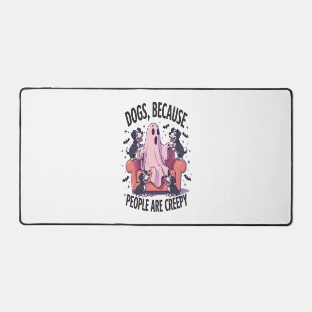 Alfrombrillas De Escritorio Spooky Halloween Dog Spooky Ghost 2 (Anverso)