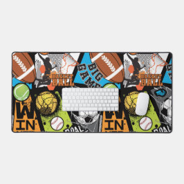 Alfrombrillas De Escritorio Sport Pattern With Balls