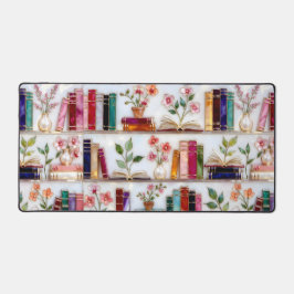 Alfrombrillas De Escritorio Stained Glass Style Bookshelf Desk Mat