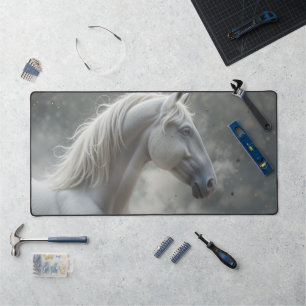 Alfrombrillas De Escritorio Stallion blanco