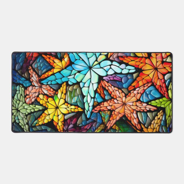 Alfrombrillas De Escritorio Starfish de vidrio manchado (Anverso)