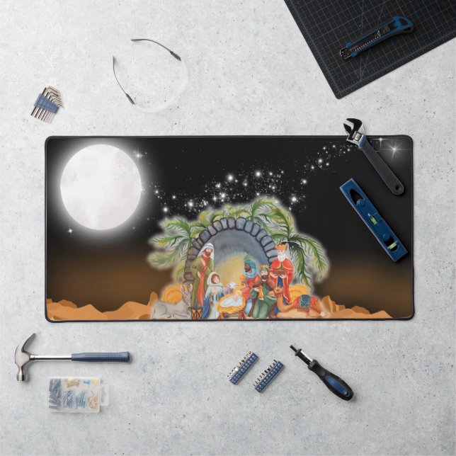 Alfrombrillas De Escritorio Starry Nights Nativity Desk Mat (Puesto de trabajo)