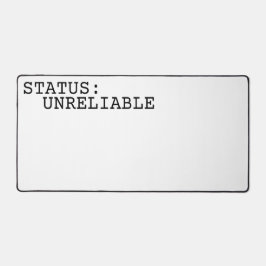 Alfrombrillas De Escritorio Status Unreliable Large Minimalist Typographic 