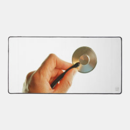 Alfrombrillas De Escritorio Stethoscoop in een hand voor een ziekenhuis sfeer.