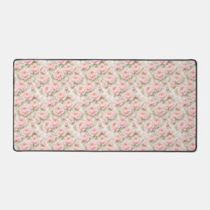 Alfrombrillas De Escritorio Suave patrón floral sin fisuras de peonía acuarela