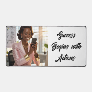Alfrombrillas De Escritorio Success Begins with Actions... Deskmat