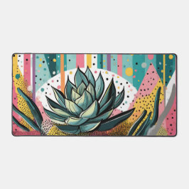Alfrombrillas De Escritorio Suculenta planta con puntos coloridos