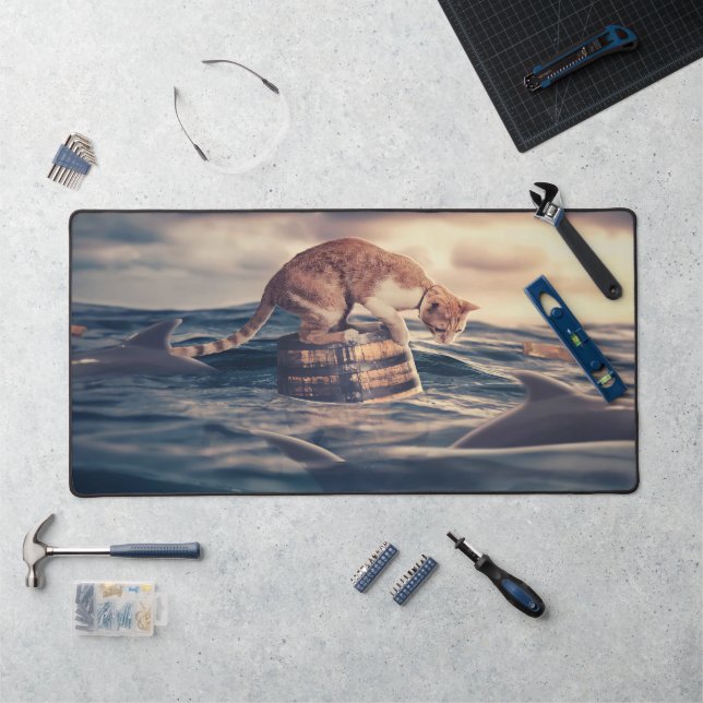 Alfrombrillas De Escritorio Sueño Nap Cat o Pesadilla (Puesto de trabajo)