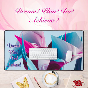 Alfrombrillas De Escritorio Sueño Plan Hacer Lograr Motivación Licuar Abstract