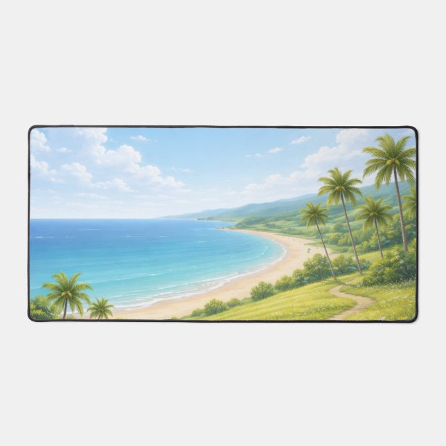 Alfrombrillas De Escritorio Summer Tropical Coast Mouse Pad (Anverso)