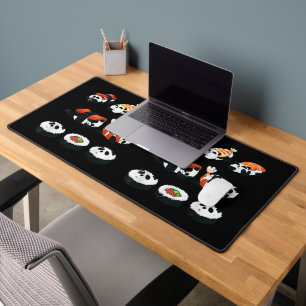 Alfrombrillas De Escritorio Sushi de Panda Adorable Abrazo Maki Amante Diverti