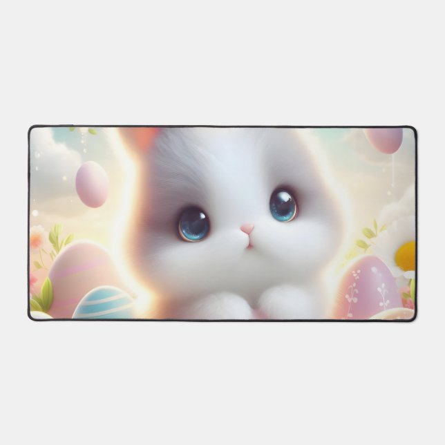 Alfrombrillas De Escritorio Sweet Pastel Kawaii Kitten Easter Eggs (Anverso)