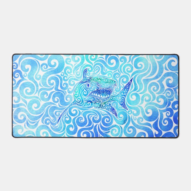 Alfrombrillas De Escritorio Swirly Shark (Anverso)