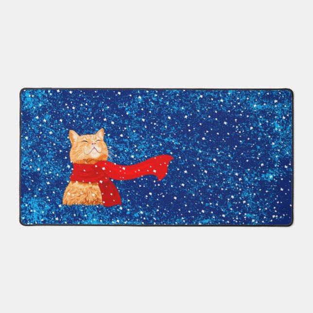 Alfrombrillas De Escritorio Tabby ama Nieve (Anverso)