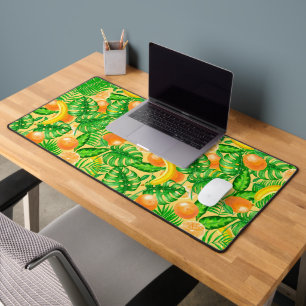 Alfrombrillas De Escritorio Tangerinas, plátanos y hojas tropicales