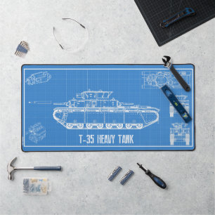 Alfrombrillas De Escritorio tanque t-35