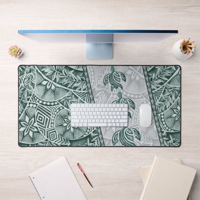 Alfrombrillas De Escritorio Tapa y honu hawaianos (Oficina 1)