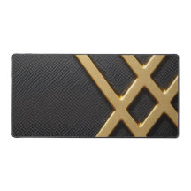 Tapón de mesa impreso de carbono y oro artístico