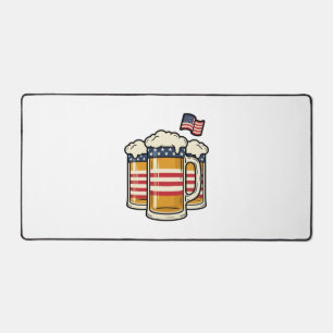 Alfrombrillas De Escritorio Taza de cerveza patriótica diseño vectorial vintag
