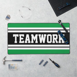 Alfrombrillas De Escritorio TEAMWORK Divertido Green Black White Carreras Stri