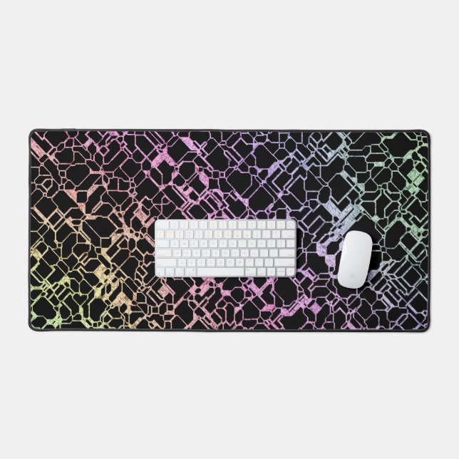 Alfrombrillas De Escritorio techno rainbo : (Teclado y ratón)