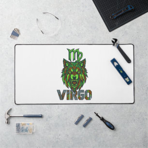 Alfrombrillas De Escritorio Techwear Ciberpunk Virgo Zodiaco Estético