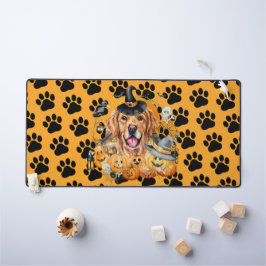 Alfrombrillas De Escritorio Temporada Espeluznante Calabaza Golden Retriever H