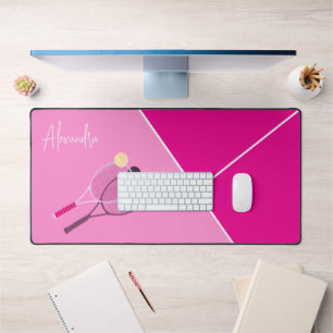 Alfrombrillas De Escritorio Tenis moderno pastel simple rosa