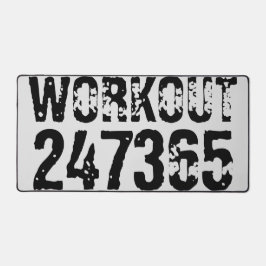 Alfrombrillas De Escritorio Texto desgastado y raspado Workout 247365 negro
