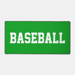 Alfrombrillas De Escritorio Texto divertido de béisbol atlético blanco sobre f