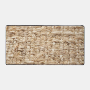 Alfrombrillas De Escritorio Textura de lino tejida de avena acogedora escandin
