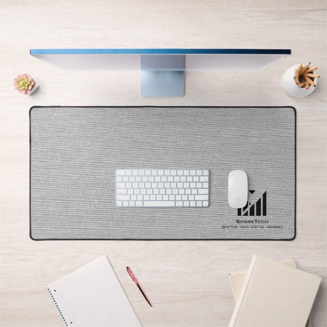 Alfrombrillas De Escritorio Textura de tela blanca Elegante Personalizado de l (Oficina 1)