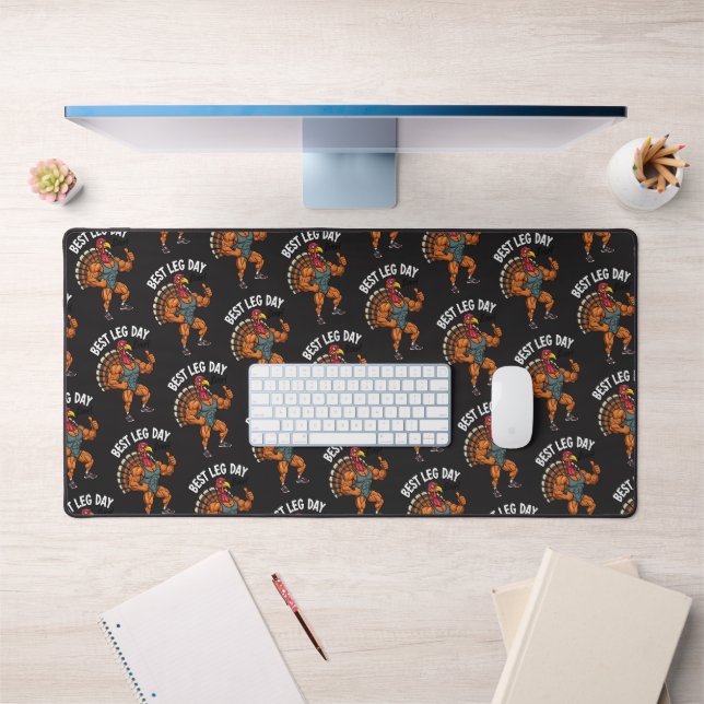 Alfrombrillas De Escritorio Thanksgiving Leg Day  Desk Mat (Oficina 1)