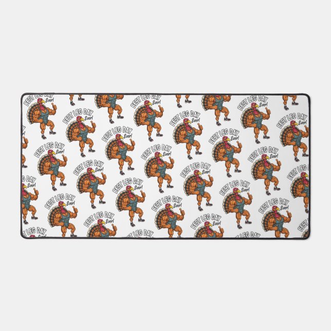 Alfrombrillas De Escritorio Thanksgiving Leg Day  Desk Mat (Anverso)