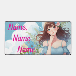 Alfrombrillas De Escritorio The Blue-Eyed Beauty's Gaze