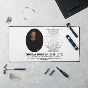 Alfrombrillas De Escritorio Thomas Hobbes Leviatán Man Solitary Poor Cita