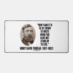 Alfrombrillas De Escritorio Thoreau Qué vano sentarse a escribir en vez de lev