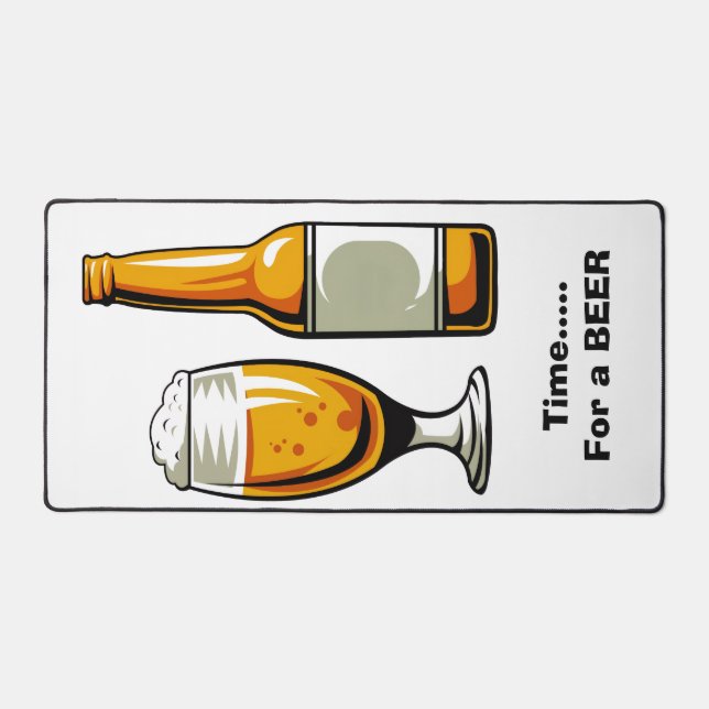 Alfrombrillas De Escritorio Tiempo de un escritorio de cerveza (Anverso)
