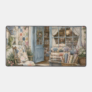 Alfrombrillas De Escritorio Tienda de colchas Cottagecore francés acuarela