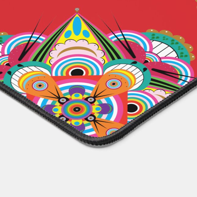 Alfrombrillas De Escritorio Tigre Dragón Mandala Desk Mat (Esquina)