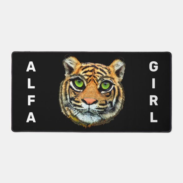 Alfrombrillas De Escritorio Tigre salvaje personalizado (Anverso)