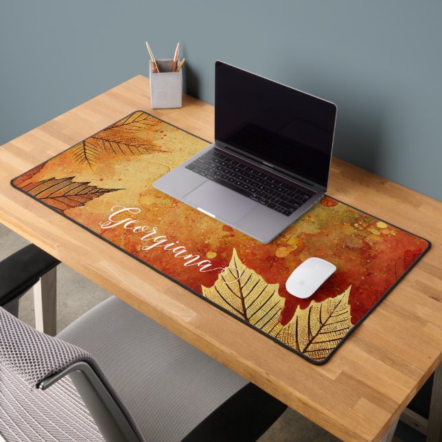 Alfrombrillas De Escritorio Tinta Rustic Golden Otumnal Personalizada (Oficina 2)
