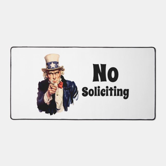 Alfrombrillas De Escritorio Tío Sam dice que no se solicite (Anverso)