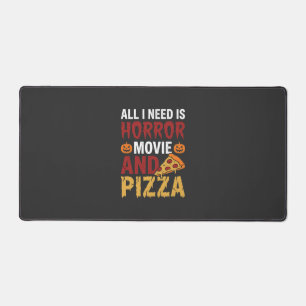 Alfrombrillas De Escritorio Tipografía de película de terror y pizza de Hallow